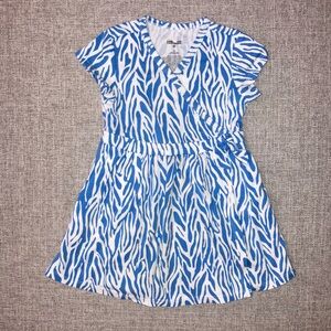 DVF for Target Toddler Short Sleeve Wrap Dress Blue 2T VGUC